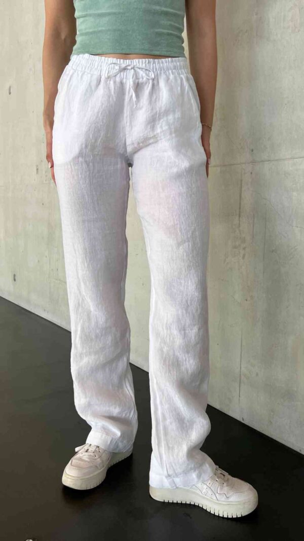 Relax pants long White