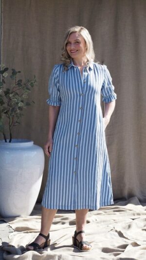 stripete bla_ kjole-1